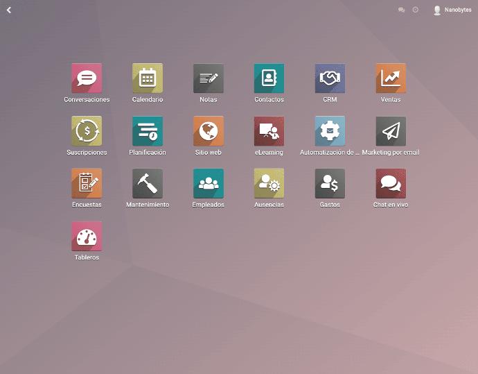 Aplicaciones de Odoo