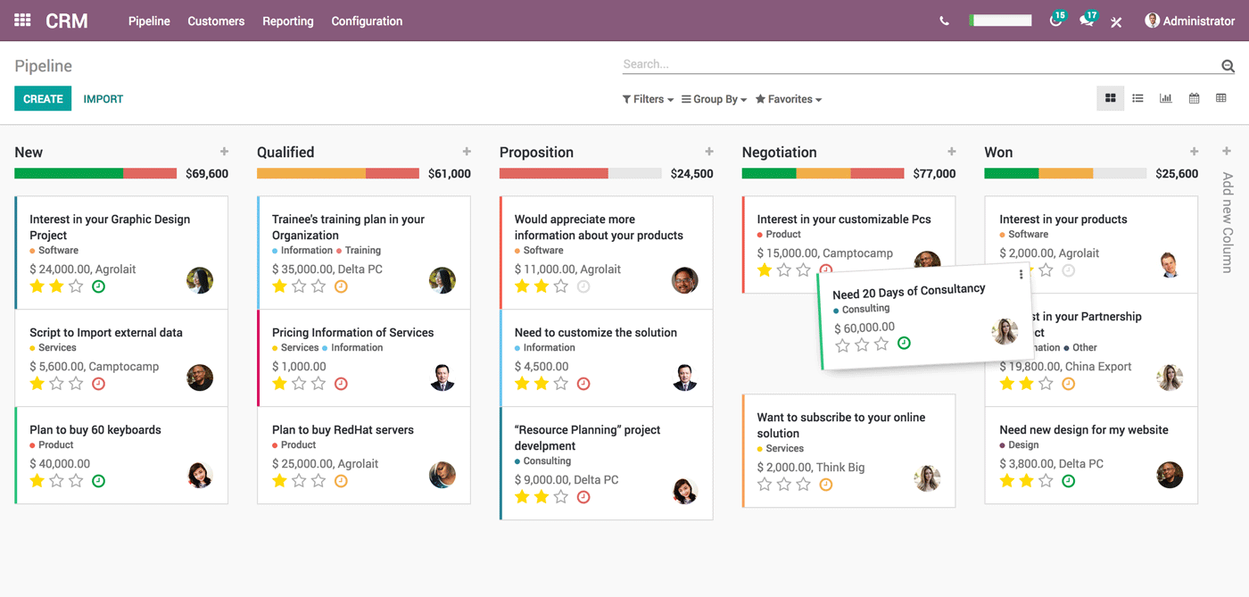 odoo crm