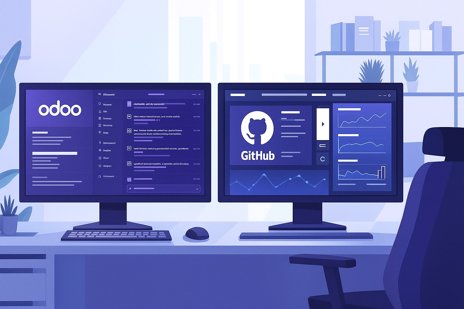Así funciona el conector de Odoo con GitHub